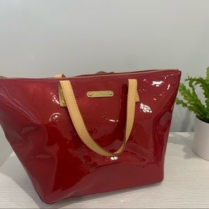 Louis Vuitton Bellevue Red Monogram Bag! Pre-Owned